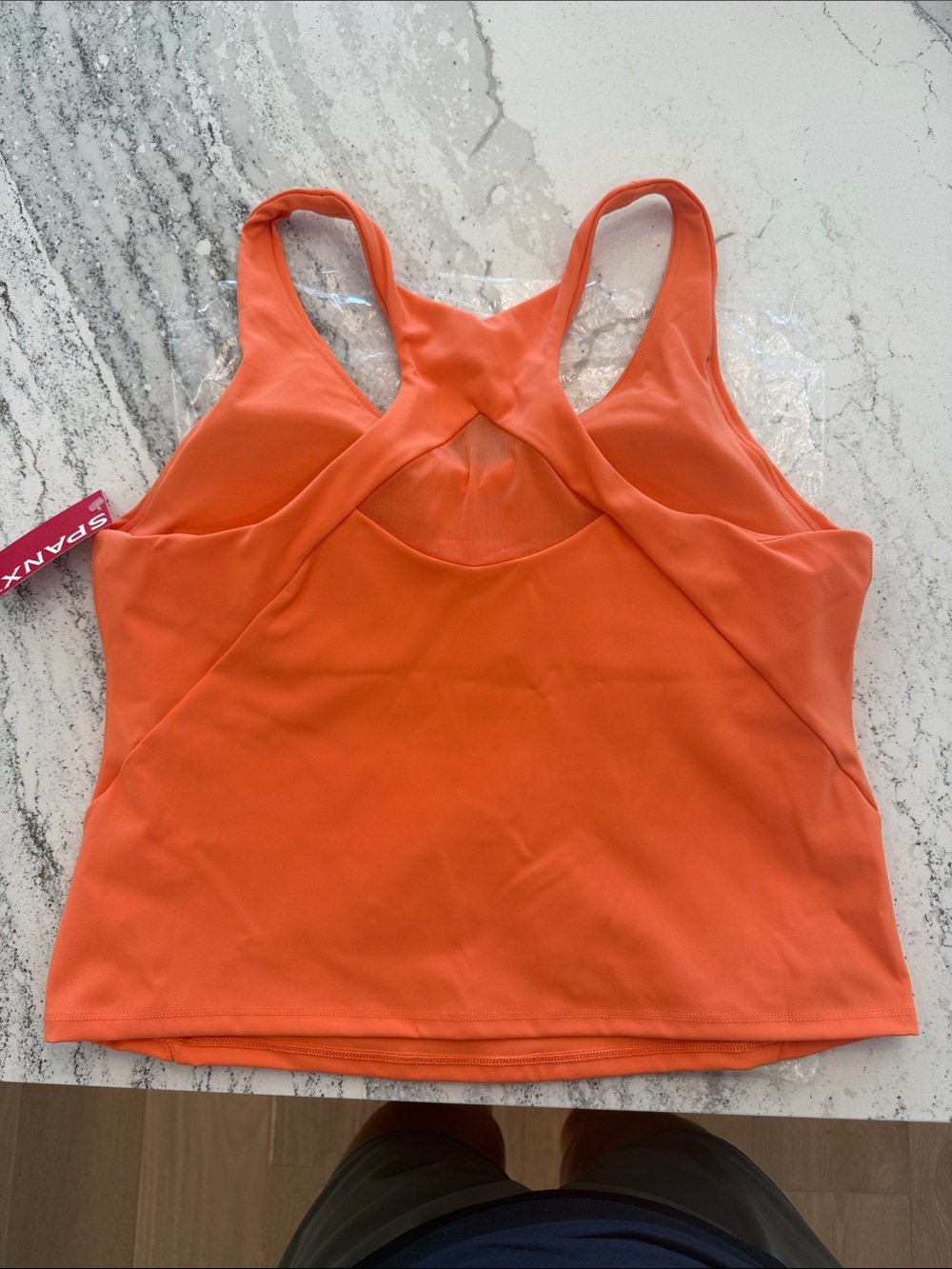 SPANX Orange Racerback Tank Top - Picture 4 of 5
